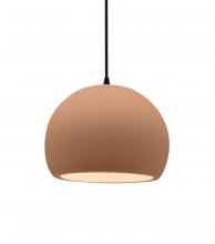  CER-6530-ADOB-MBLK-BKCD-LED1-700 - Small Globe LED Pendant