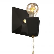  CER-7011-CRB-BRSS - Geo w/ No Shade Wall Sconce