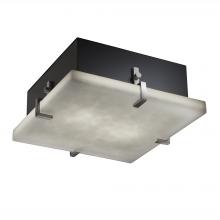 Justice Design Group CLD-5557-NCKL-LED3-3000 - Clips 16&#34; Square LED Flush-Mount