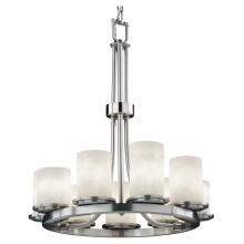 Justice Design Group CLD-8766-10-NCKL - Dakota 9-Light Ring Chandelier