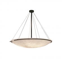 Justice Design Group CLD-9699-35-DBRZ - 60&#34; Round Pendant Bowl w/ Ring