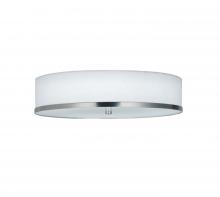 Justice Design Group FAB-4460-WHTE-NCKL - Hyde 15&#34; LED Flush-Mount