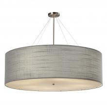 Justice Design Group FAB-9597-GRAY-NCKL - Classic 48&#34; Drum Pendant