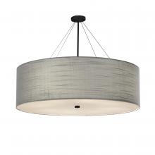 Justice Design Group FAB-9599-GRAY-MBLK - Classic 60&#34; Drum Pendant