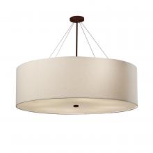 Justice Design Group FAB-9599-WHTE-DBRZ - Classic 60&#34; Drum Pendant