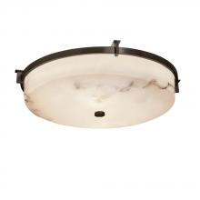 Justice Design Group FAL-8987-DBRZ - Era 21&#34; Round Flush-Mount