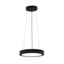 Justice Design Group FSN-4192-OPAL-MBTX - Bevel 16&#34; LED Pendant