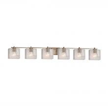 Justice Design Group FSN-8446-55-SEED-BRSS - Era 6-Light Bath Bar