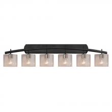 Justice Design Group FSN-8596-30-SEED-MBLK - Archway 6-Light Bath Bar