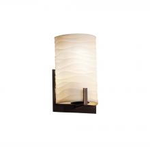 Justice Design Group PNA-5531-WAVE-DBRZ - Century ADA 1-Light Wall Sconce