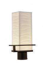 Justice Design Group PNA-7573W-WAVE-DBRZ - Avalon 7" LED Post Light (Outdoor)