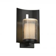 Justice Design Group POR-7591W-10-PLET-MBLK - Embark 1-Light Outdoor Wall Sconce