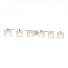 Justice Design Group FSN-8446-55-WEVE-NCKL-LED6-4200 - Era 6-Light LED Bath Bar