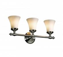 Justice Design Group FSN-8523-20-OPAL-DBRZ - Tradition 3-Light Bath Bar