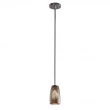 Justice Design Group FSN-8816-15-MROR-ABRS-RIGID - Small 1-Light Pendant