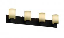 Justice Design Group FSN-8924-10-OPAL-DBRZ - Modular 4-Light Bath Bar