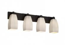 Justice Design Group FSN-8924-30-RBON-NCKL - Modular 4-Light Bath Bar