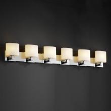 Justice Design Group FSN-8926-15-MROR-CROM - Modular 6-Light Bath Bar