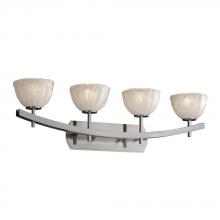 Justice Design Group GLA-8594-16-GLDC-NCKL - Archway 4-Light Bath Bar