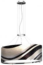 Oggetti Luce 70-2304 - MOSAIC OBLONG 18&#34;, WAVE BLACK, SN