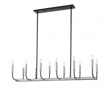 Z-Lite 479-12L-MB-BN - 12 Light Linear Chandelier