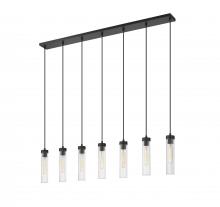  740P-7L-MB - 7 Light Linear Chandelier