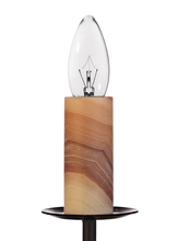 Santangelo Lighting & Design FSO-SCKTCVR-AWR - Amber Onyx Socket Cover with Red Veining