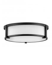 Hinkley Merchant 3243BK - Medium Flush Mount