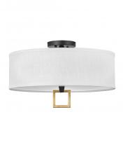 Hinkley Merchant 41808BK - Medium Semi-flush Mount