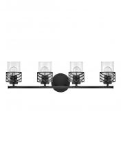 Hinkley Merchant 50264BK - Large Four Light Vanity