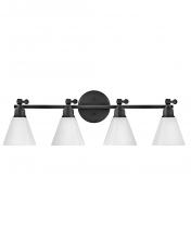 Hinkley Merchant 51184BK - Large Adjustable Four Light Vanity