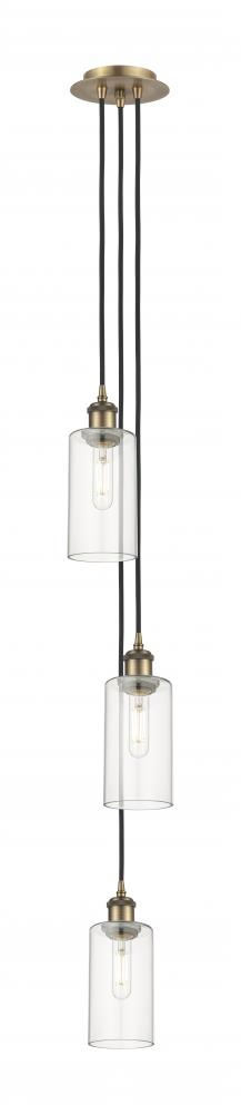 Crown Point - 3 Light - 7 inch - Brushed Satin Nickel - Multi Pendant