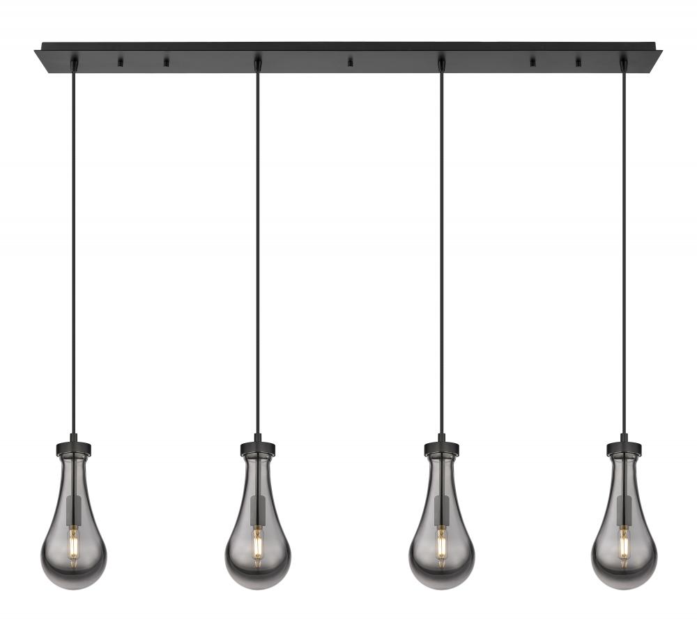 Owego - 4 Light - 49 inch - Matte Black - Linear Pendant