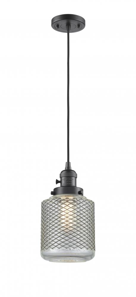 Stanton - 1 Light - 6 inch - Oil Rubbed Bronze - Cord hung - Mini Pendant