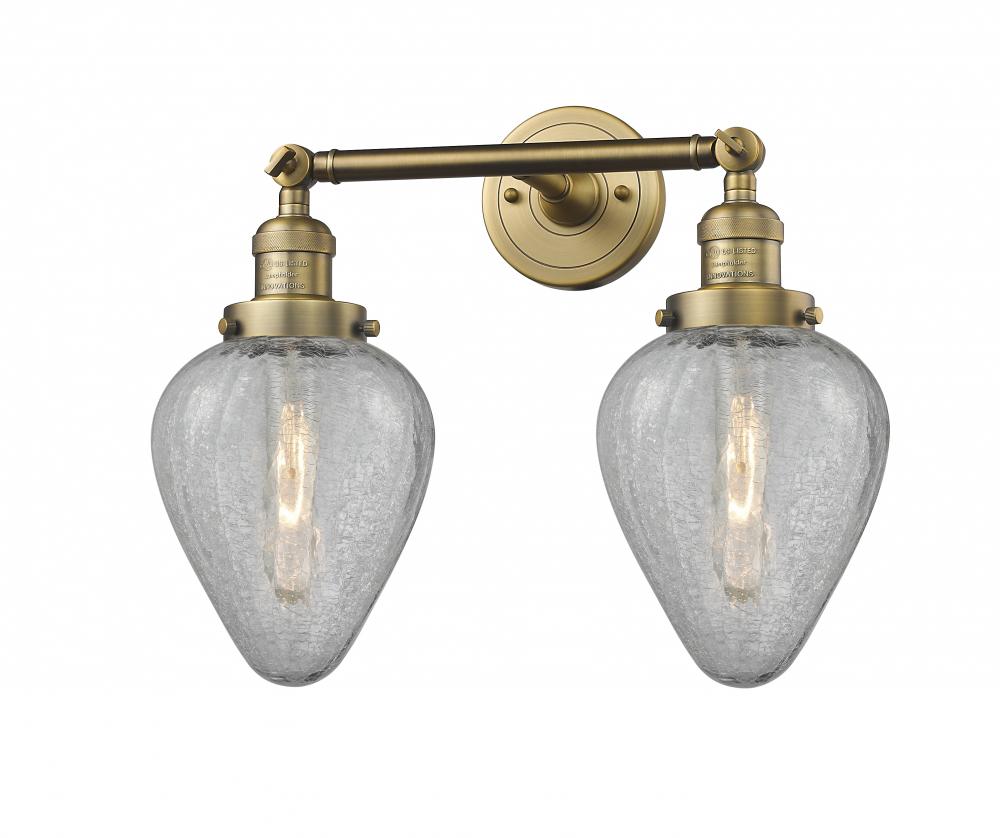 Geneseo - 2 Light - 17 inch - Brushed Brass - Bath Vanity Light