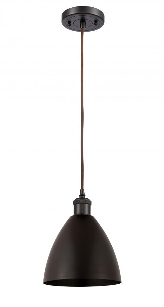 Bristol - 1 Light - 8 inch - Oil Rubbed Bronze - Cord hung - Mini Pendant