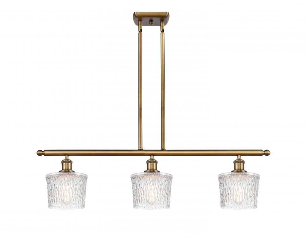 Niagara - 3 Light - 36 inch - Brushed Brass - Cord hung - Island Light