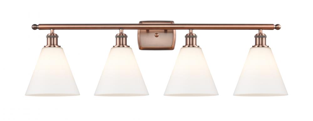 Berkshire - 4 Light - 38 inch - Antique Copper - Bath Vanity Light