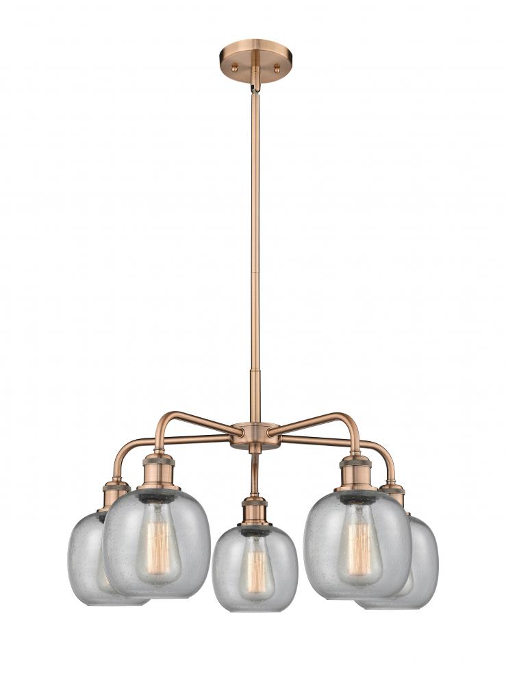 Belfast - 5 Light - 24 inch - Antique Copper - Chandelier