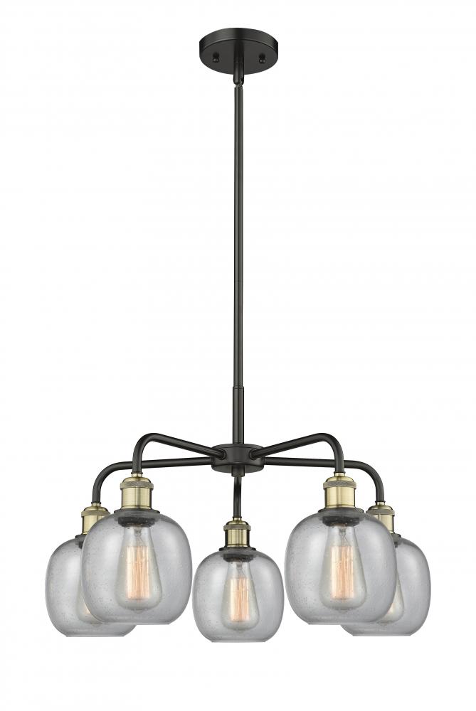 Belfast - 5 Light - 24 inch - Black Antique Brass - Chandelier