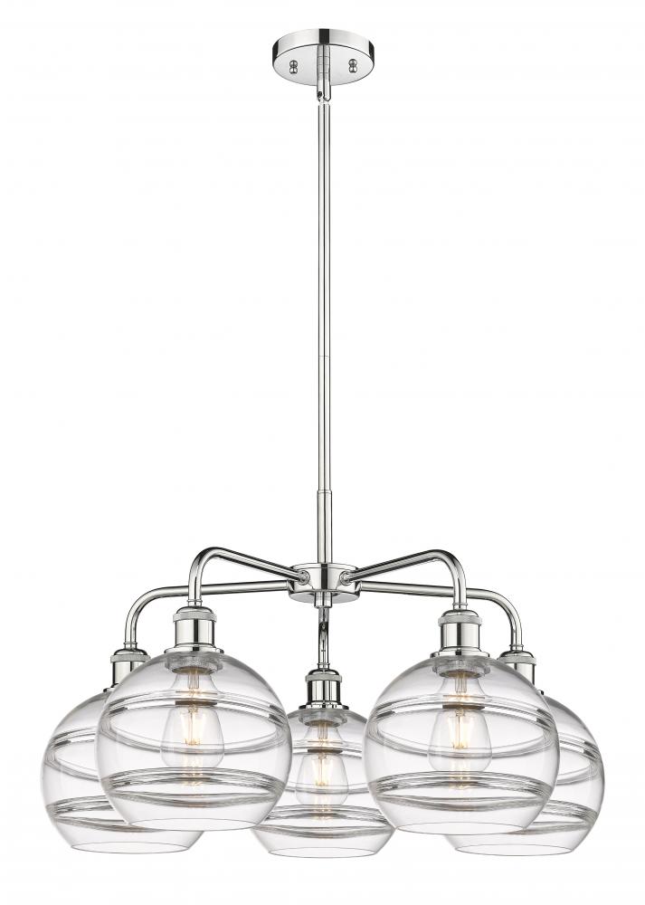 Rochester - 5 Light - 26 inch - Polished Chrome - Chandelier