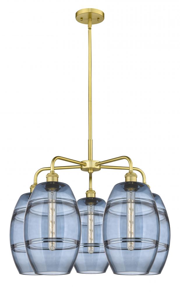 Vaz - 5 Light - 26 inch - Satin Gold - Chandelier