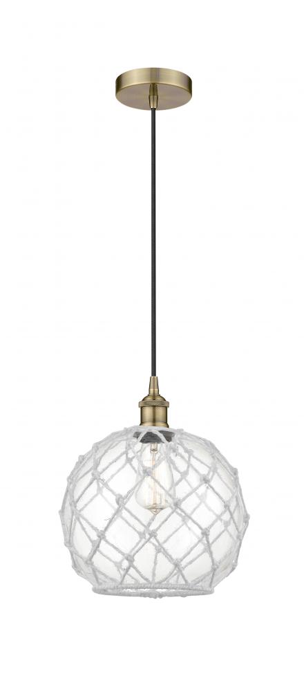 Edison - 1 Light - 10 inch - Antique Brass - Mini Pendant