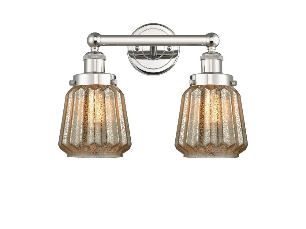 Chatham - 2 Light - 16 inch - Polished Nickel - Bath Vanity Light