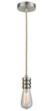 Innovations Lighting 100SN-10RE-5SN - Gatsby - 1 Light - 2 inch - Satin Nickel - Cord hung - Mini Pendant