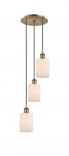 Innovations Lighting 113B-3P-AB-G341 - Hadley - 3 Light - 11 inch - Antique Brass - Cord Hung - Multi Pendant