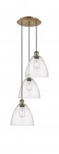 Innovations Lighting 113B-3P-AB-GBD-94 - Bristol - 3 Light - 16 inch - Antique Brass - Cord Hung - Multi Pendant