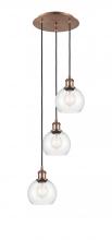 Innovations Lighting 113B-3P-AC-G122-6 - Athens - 3 Light - 12 inch - Antique Copper - Cord Hung - Multi Pendant