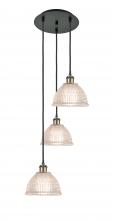 Innovations Lighting 113B-3P-BAB-G422 - Arietta - 3 Light - 15 inch - Black Antique Brass - Cord Hung - Multi Pendant