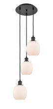 Innovations Lighting 113B-3P-BK-G101 - Belfast - 3 Light - 13 inch - Matte Black - Cord Hung - Multi Pendant